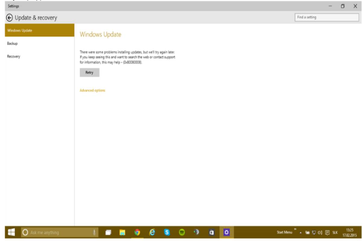 Feature Update To Windows 10 Version 1903 Error 0x80080008 Bnh 3269