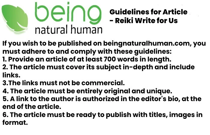 Guidelines for Article - Reiki Write for Us