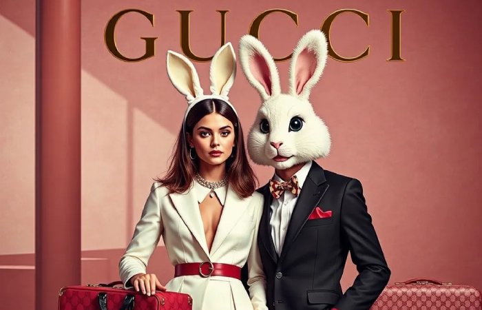 High Fashion Harmony: Gucci Campaign Glamour (September 2023)